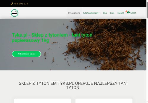 Tani tytoń 1kg, tytoń papierosowy na wagę